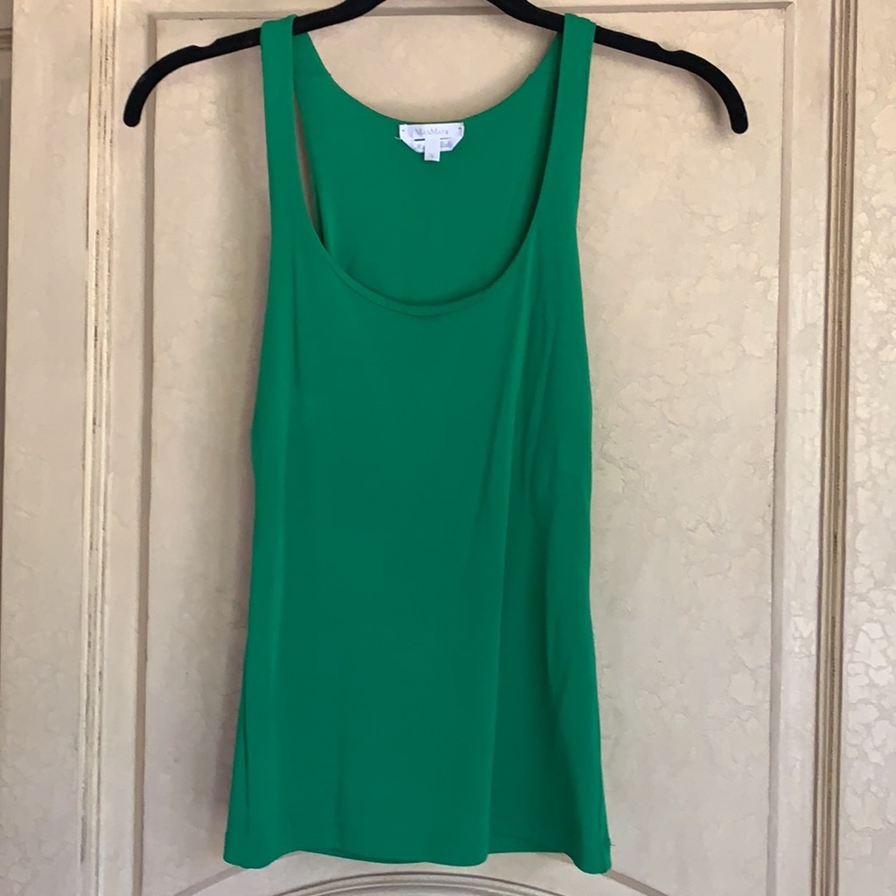 Max Mara Jersey Green Tank Top